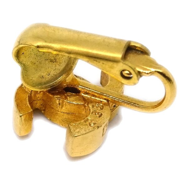 Chanel CC Earrings Clip-On Gold 233 174454 - Picture 3 of 4